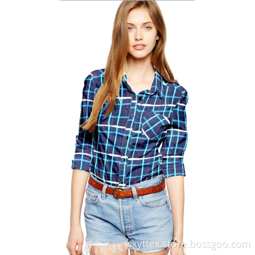 100%Cotton Check Fabric For Shirt And Dress
